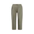 thumbnail image 4 of biudgviw Capri Pants for Women High Waisted Cropped Pants Cuffed Hem Solid Color Straight Leg Summer Linen Pants with Pockets, 4 of 4