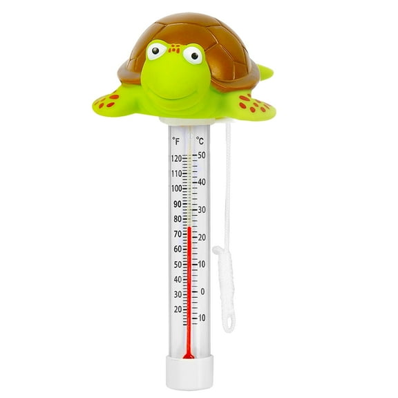 XY-WQ Floating Pool Thermometer, Large Size Easy Read with String - Swimming Pool, Spas, Hot Tubs, Ponds (Turtle)