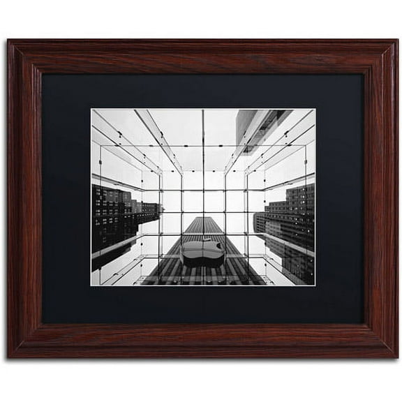 Trademark Fine Art "Big Apple I" Canvas Art by Nina Papiorek, Black Matte, Wood Frame