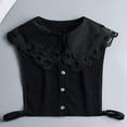 thumbnail image 4 of Camicover  Women’s Half Shirt Blouse Collar Dectachable Dickey Collar Fake Blouse Collar, 4 of 5