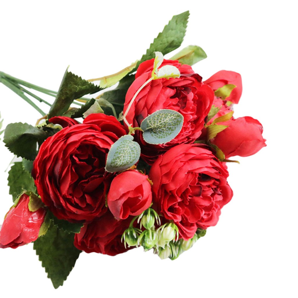 TAKTUK,Fake Flowers,Room Decor,Korean Style Small Bunch Of Roses