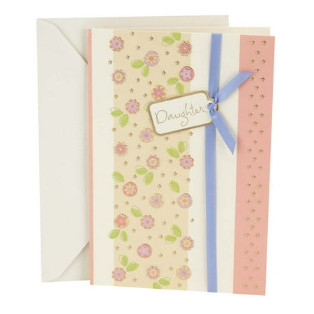 Floral Heart Card - Hallmark Birthday Card for Daughter (Floral Pattern)