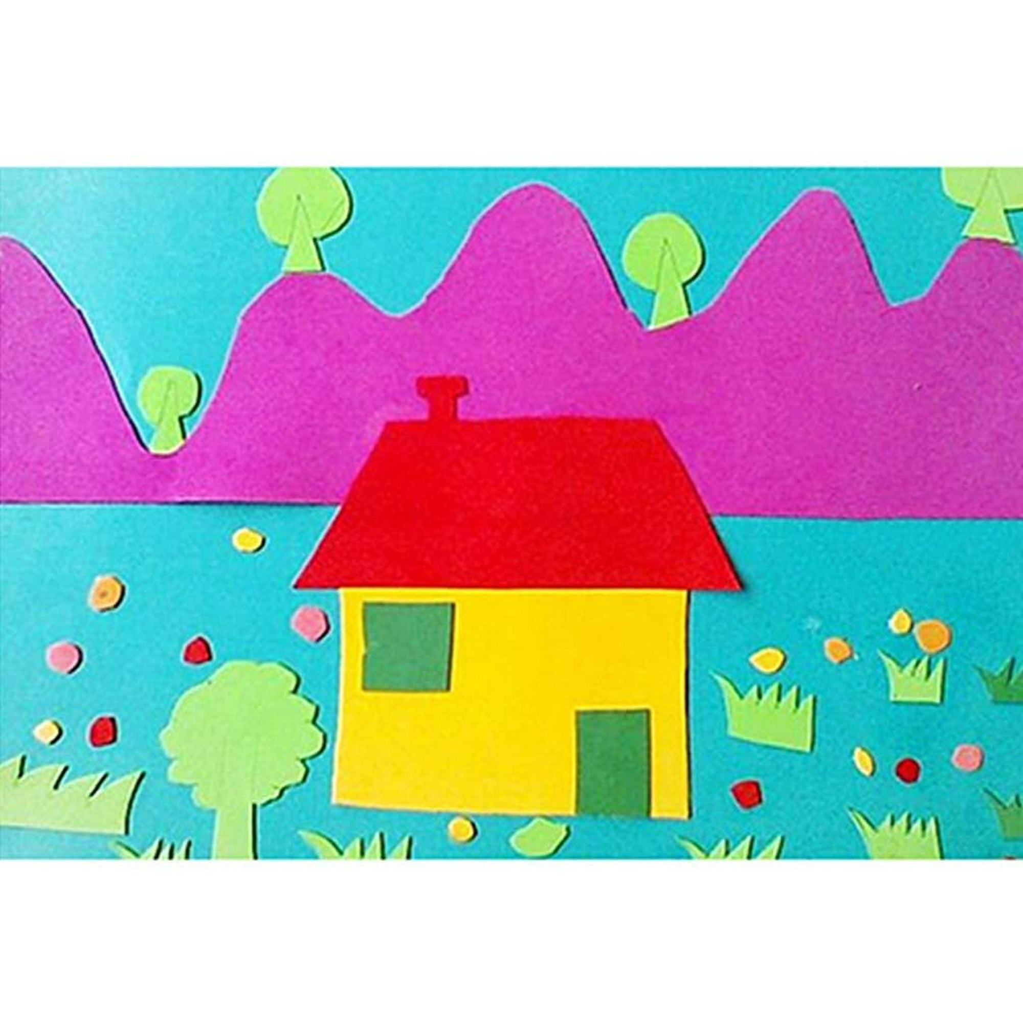 Papier De Peinture à Texture Mousse - 10 Feuilles De Papier Mousse Artisanal | Projets De Peinture Sur Papier Mousse Artisanal | Papier De Projet D' Artisanat Interactif Pour La Peinture Acrylique