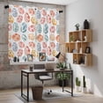 thumbnail image 5 of Easter Eggs Kitchen Curtains 63 Inch Length, Watercolor Spring Flowers Leaves Patterned Tiers Curtains for Living Room Berdoom Bathroom, Light Filtering Drapes Window Treatment 2 Panels 42"Wx63"L, 5 of 8