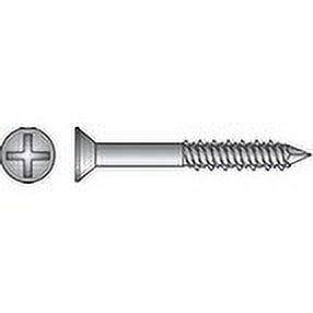 Hillman Tapper Steel Flat Head Concrete Screw Anchor 100 pk