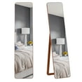 thumbnail image 1 of HOMCOM Full Length Mirror, Rectangular Full Body Mirror, Light Walnut, 1 of 10
