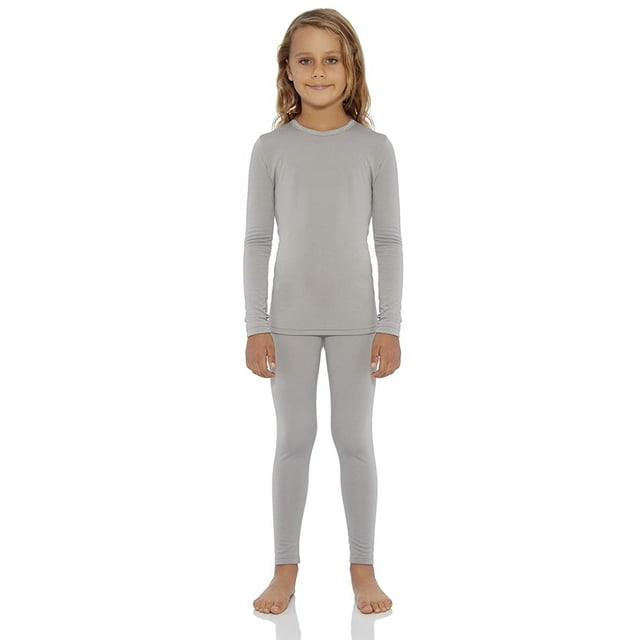 Rocky Girls Thermal Underwear Top & Bottom Set Long Johns for Kids