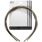 Vidal Sassoon: Sparkly Tan/Brown Model # Vs14482 Headband, 2 ct