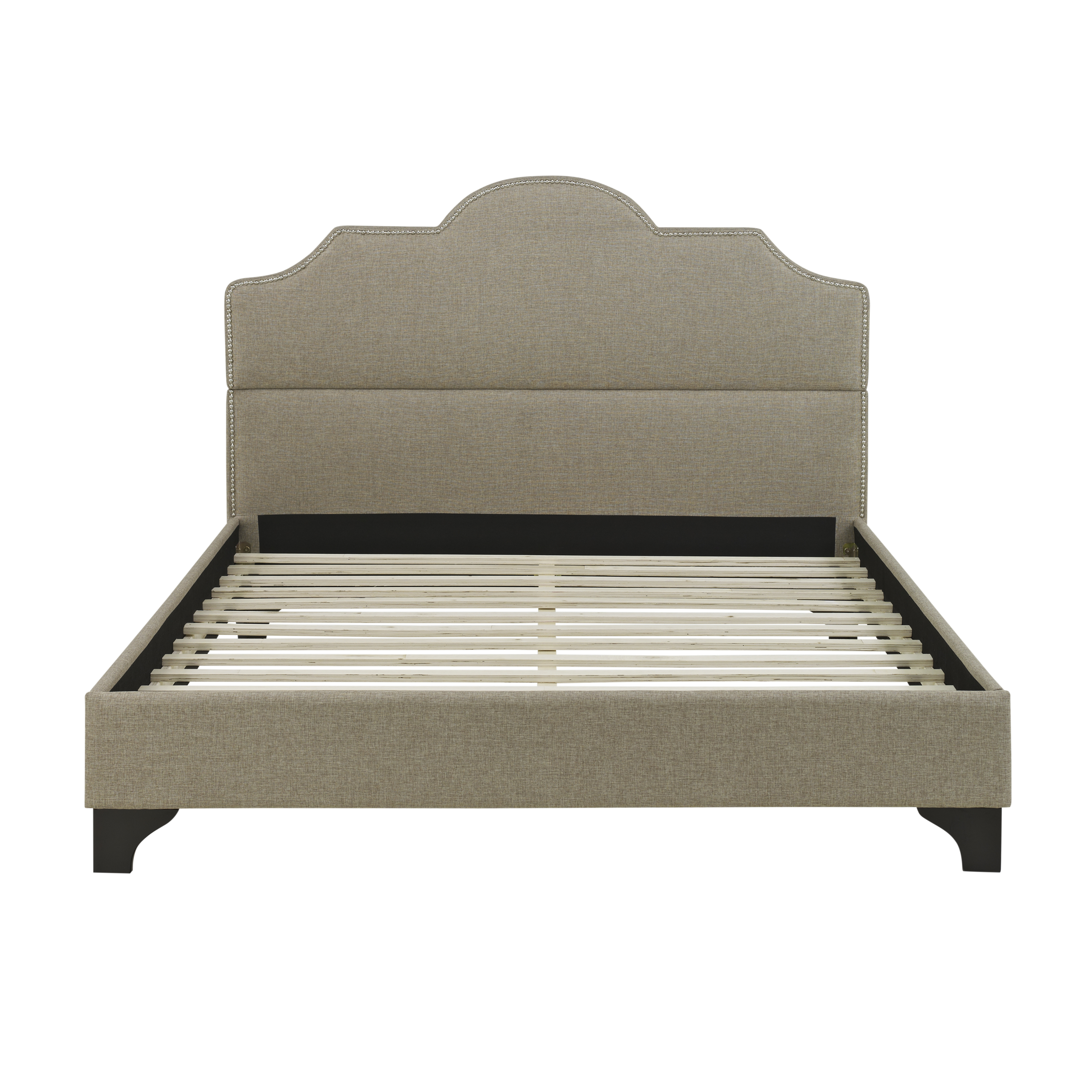 Premier Jordan Upholstered Platform Bed with Nailhead Trim, Full