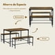 thumbnail image 4 of Mesas de Comedor con 2 Bancos para 4 a 6 Personas Comedor 2 en 1 Mesa de Cocina Moderno Marron, 4 of 8