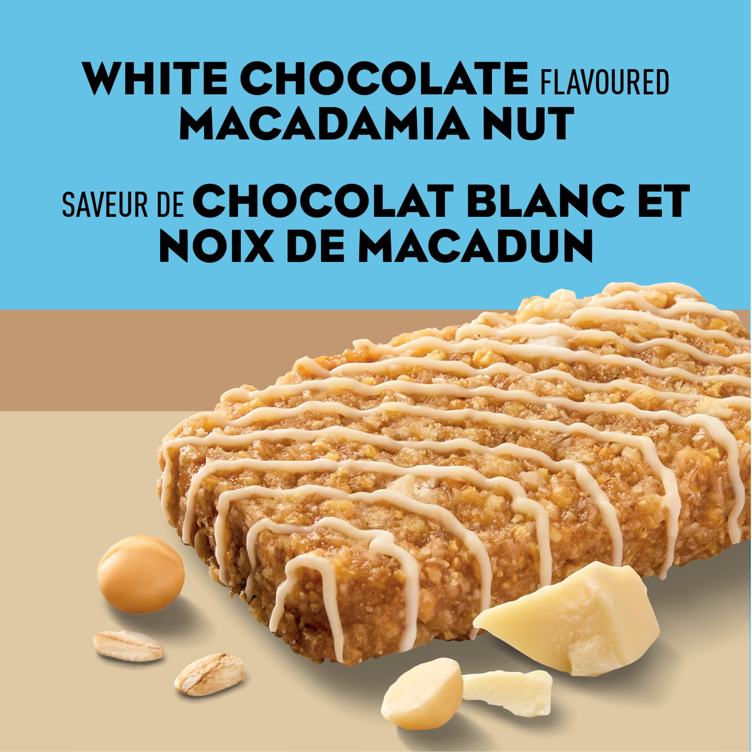 CLIF BAR Energy Bars, White Chocolate Macadamia Nut, Granola Bar, High in Protein, Contains 70% Organic Ingredients 10 Bars