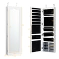 thumbnail image 4 of Giantex Jewelry Armoire with Full Length Mirror Drawers Storage Box, Wood White, 22 5 lbs, 4 of 8