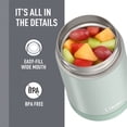 thumbnail image 6 of Thermos Vaccum Insulated Stainless Steel Food Jar with Spoon, 16oz, Sage Green, Ideal Use for Workday Meals and Travel, Made for Portable Food Storage, Dishwasher Safe, For Hot and Cold Food, 6 of 14