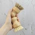 thumbnail image 3 of Bueautybox Natural Bamboo Cleaning Scrub Brush ,Coconut Bristles for Cast Iron Skillet Pots Pans Kitchen Cleaning Tool, 3 of 7