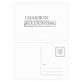 thumbnail image 1 of Quote I Major In Accounting Postcard Set Birthday Mailing Thanks Greeting Card, 1 of 3