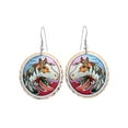 thumbnail image 6 of FRONT LINE JEWELRY Artisan-crafted Horses Jewelry Collection: Cutout Horse Earrings/Horse Art Jewelry/Watercolor Horse Earrings\Horse Gifts (EagleFeather), 6 of 12