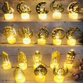 thumbnail image 2 of Star moon Lámpara de velas Led Eid Mubarak, luces decorativas con diseño de Luna, Estrella, Castillo, decoración para eventos musulmanes islámicos, candelitas, 2 of 5