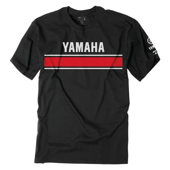 Unisex-Adult Yamaha Retro T-Shirt (Black, Large)