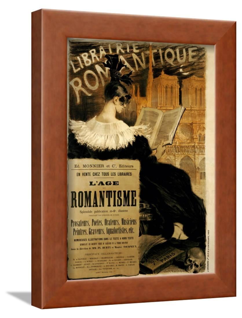 Librairie Romantique Art Print Home Decor Wall Art Poster C