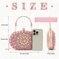 thumbnail image 5 of LinYooLi Women Rhinestone Evening Clutch Purse Bag Bling Glitter Sparkly Diamond Tote Bag Crystal Wedding Party Bag, 5 of 8
