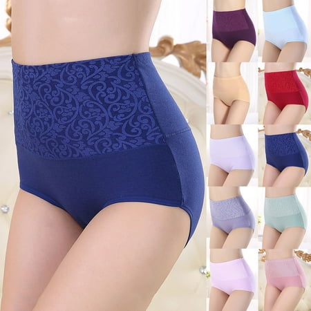 Ukumplol Panties for Women s Underwear Panties Women Spring High Waist Shapewear Short Pants Women Slimming Women Underwear Plus Size Panties Womens Panties Watermelon Red L