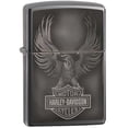 thumbnail image 1 of Zippo 49044 Black Ice Harley Davidson Refillable Windproof Lighter, 1 of 4
