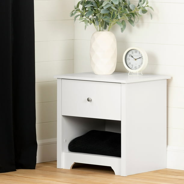 South Shore Vito 1 Drawer Nightstand Multiple Finishes Walmart Com Walmart Com