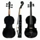 thumbnail image 2 of 4/4 Full-Size Violin Violin Sound and Electric Violin Solid Wood Body Accessories High Quality Black Electric Violin, 2 of 5