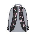 thumbnail image 3 of Unicorn and Heart Black Pattern Backpack for School, Cute School Bag with Adjustable Shoulder Straps and Padded Back, 15.3"x11"x6.7", 3 of 5