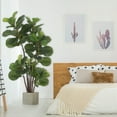thumbnail image 6 of ChaoLink 4 Ft Artificial Fiddle Leaf Fig Tree, Faux Ficus Lyrata in Pot, Fake Green Plant for Home, Office, Indoor/Outdoor, 6 of 6