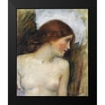 thumbnail image 2 of Waterhouse, John William 12x14 Black Modern Framed Museum Art Print Titled - Study For The Head of Echo, 2 of 5