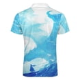 thumbnail image 5 of Ice Dragon Men Zipper T-shirt Summer Casual Short Sleeve T-shirt Top, 5 of 7