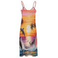 thumbnail image 4 of Sunset Jumping Dolphin Sleeveless Dress Women's Luxury Party Dress Birthday Dresses for Women, 4 of 6