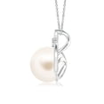 thumbnail image 6 of ANGARA Freshwater Cultured Pearl Solitaire Pendant with Diamond in 925 Sterling Silver for Women | June Birthstone, Birthday, Anniversary, Jewelry Gift for Women | Pearl Necklace, 6 of 8