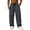 Dark Gray, variant on GrmtClth Men's Casual Wide Leg Pants Drawstring Elastic Waist Loose Fit Lightweight Cotton Blend Trousers for Streetwear Brown M