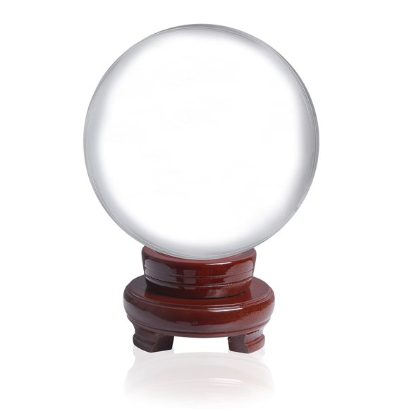 Bola de cristal LONGWIN de 100 mm transparente para fotografía con soporte