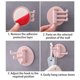 thumbnail image 4 of 2 pcs Wall Hooks for Hanging Adhesive Bathroom Kitchen Hooks Desk 3 Rotatable Arms Round Sticky Hooks, 4 of 5
