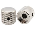 thumbnail image 4 of Musiclily Pro 1/4 Inch Steel Dome Universal Fitting Potentiometer Control Knob with Set Screw for Electric Guitar Bass, Nickel (Set of 2), 4 of 5