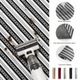 thumbnail image 5 of Hallway Runner Rug 2'x6', Boho Black Stripe Kitchen Runner Rugs Non-Slip Carpet Mats, Abstract Geometric White Minimalist Bedside Rugs Runners Washable Floor Carpet for Bathroom Laundry Room, 5 of 8