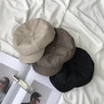 thumbnail image 2 of SikaFu Korean Version Of Autumn And Winter Hats Female Literary Retro Beret Casual Versatile Octagonal Octagonal Cotton Mattios Painter Hat Man, 2 of 9