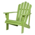 thumbnail image 2 of Shine Company Traditional Cedar Wood Patio Porch Adirondack Chair in Green, 2 of 5