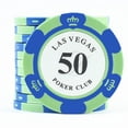 thumbnail image 1 of Clay Poker Chips Crown - 14g Weighted Plastic Chips with Metal Insert (50-20PCS), 1 of 10