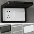 Bathroom Wall Switch Cover Reversible for Type 86 Double Socket Thin