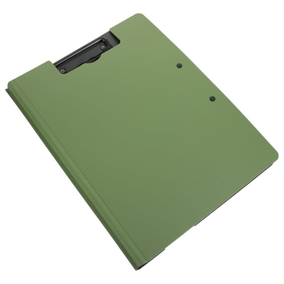 EXHUMKY Small Clipboard with Storage Plastic Green File Storage for Business 1Pcs