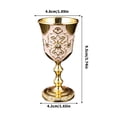 thumbnail image 5 of Wine Glass Cups Metal Shot Glass Exquisitedly Crystal Accented Medieval Goblets For And Celebration, 5 of 20