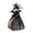 Black, variant on Halloween Witch Doll with Conical Base for Halloween Party Home Bedroom Desktop Decoration Horror Broom Magical Atmosphere Ornaments, Black