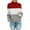 Red, variant on Lilgiuy Winter Women Knit Color Matching Round Neck Loose Casual Sweater Tops Outwear