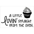 thumbnail image 4 of A Little Lovin' Straight From the Oven with Cupcake Art Kitchen Quote Wall Décor Stickers, 23 x 14 , Black, 4 of 4