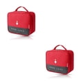 thumbnail image 4 of Advancent Bolsa de almacenamiento de primeros auxilios, división portátil para ahorrar espacio, gran capacidad, artículos diversos, paquete de Rojo 2piezas, 4 of 6