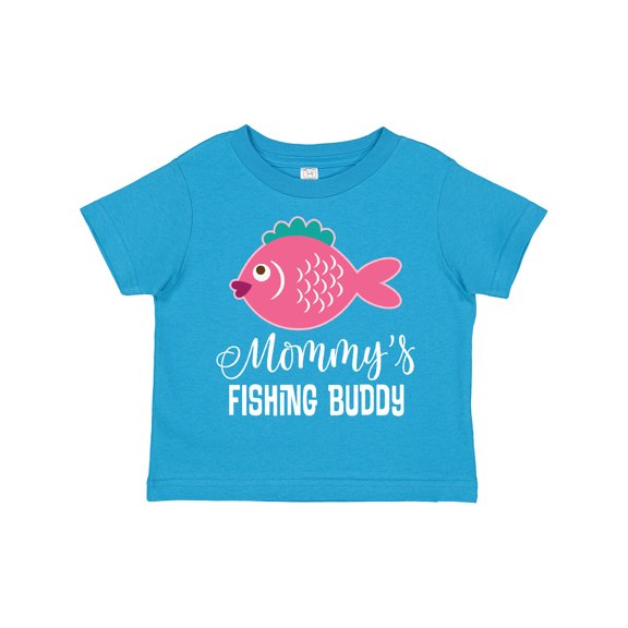 Inktastic Mommys Fishing Buddy Girls Girls Toddler T-Shirt